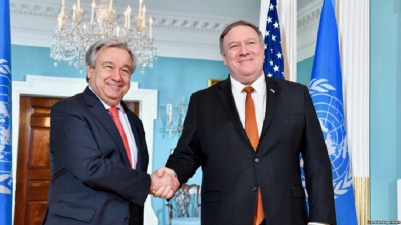 米国務長官と国連事務総長が、対イラン武器制裁の延長に関して協議