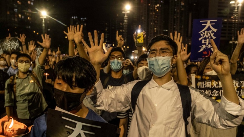  香港举行纪念大规模示威活动