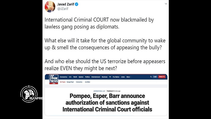 Zarif: Amerika bu kez UCM’den haraç alıyor