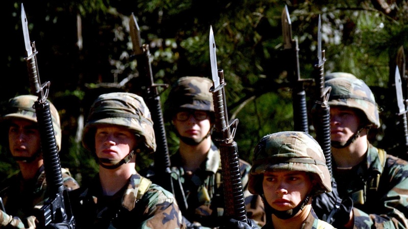 Hadapi Demonstran, Senjata Pasukan AS Dilengkapi Bayonet