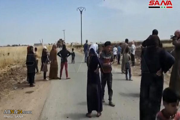 People of Syria's Hasaka protest against practices of QSD groups, Turkish occupation forces