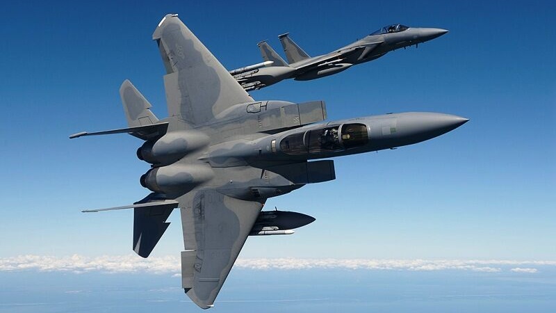 Истребитель ВВС США F-15 упал в Северное море