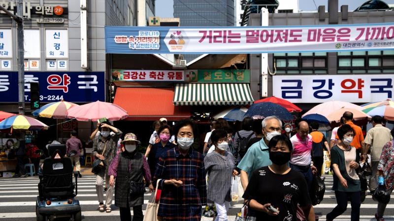 韩国单日新增病例时隔六天再次增至50起以上