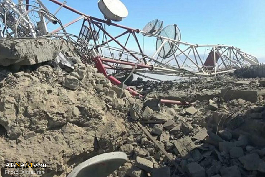 Saudi aerial aggression destroys communications network in Yemen's Amran