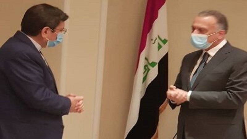 Irak başbakanı El Kazımi ve İran Merkez Bankası başkanı arasında görüşme