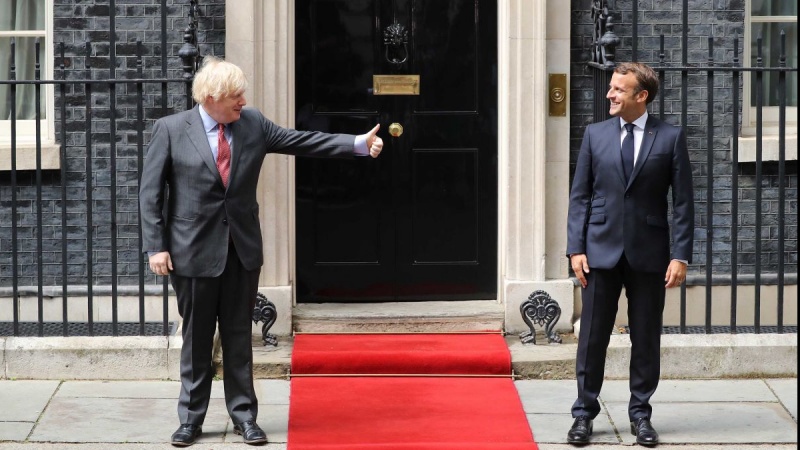  Konsultationen zwischen Emmanuel Macron und Boris Johnson zu internationalen Entwicklungen