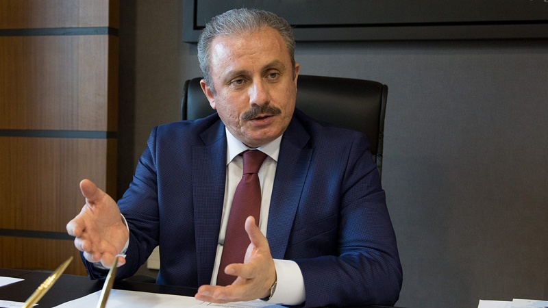 Түркиjә Бөjүк Милләт Мәҹлисинин сәдри Макронун иттиһамларыны ҹавабландырыб