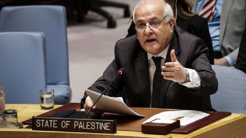 パレスチナ国連大使が、国連に対しイスラエルの犯罪審理を要請