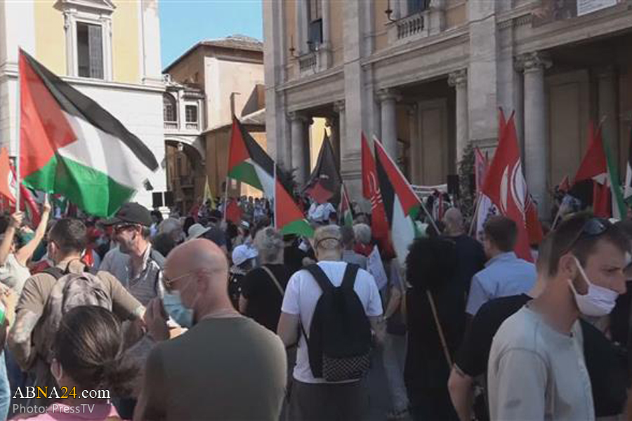 Italians protest against Israel's annexation plan