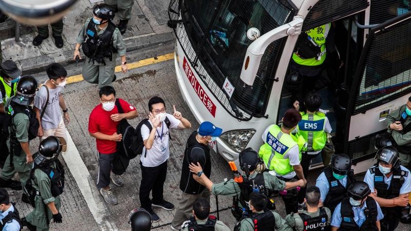 在香港举行非法集会