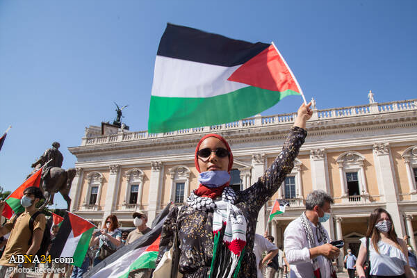 Photos: Italians protest against Israel's annexation plan