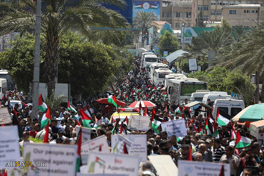 Gazan people protest Israel’s annexation plan