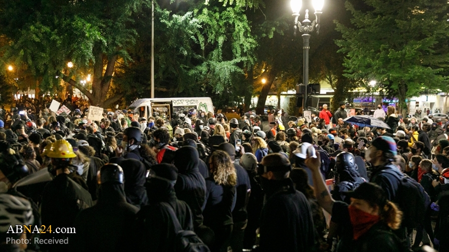 Photos: Anti-racism protests in Portland, Oregon's largest city in United States