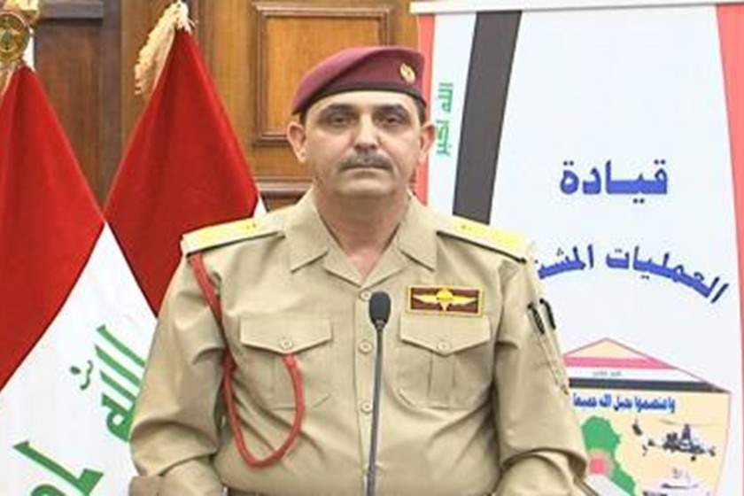 المتحدث باسم القائد العام ينفي عودة البيشمركة إلى مناطق تسيطر عليها القوات الاتحادية 