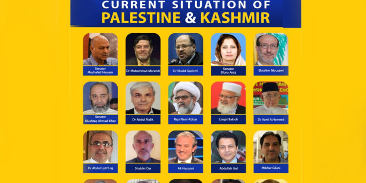 پاکستان; فلسطین فاؤنڈیشن کے زیر اہتمام فلسطین اور کشمیر کے ساتھ بین الاقوامی یکجہتی ویبنار