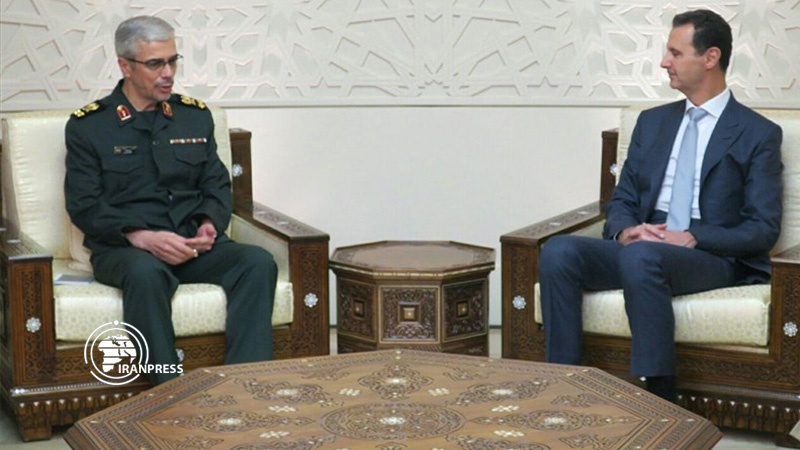 General Baqeri Bəşşar Əsədlə görüşüb
