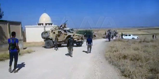 الجيش السوري يعترض مدرعات للاحتلال الأمريكي في الحسكة ويجبرها على العودة