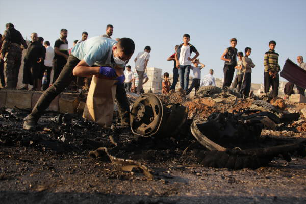 Photos: Car bomb blast in Syria's Al-Bab
