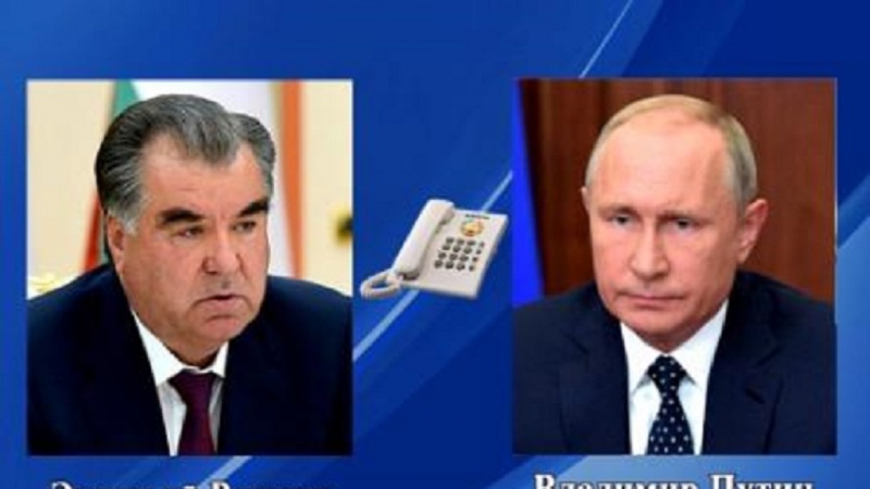 Президенты России и Таджикистана переговорили о борьбе с коронавирусом