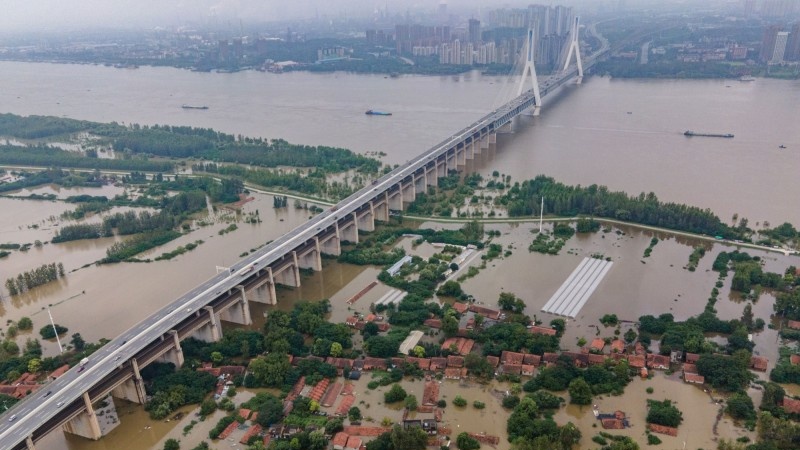 中国长江今天（17日）再度出现洪水