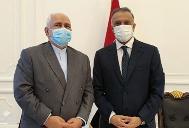 الكاظمي يلتقي وزير الخارجية الإيراني ويبحث معه العلاقات بين البلدين