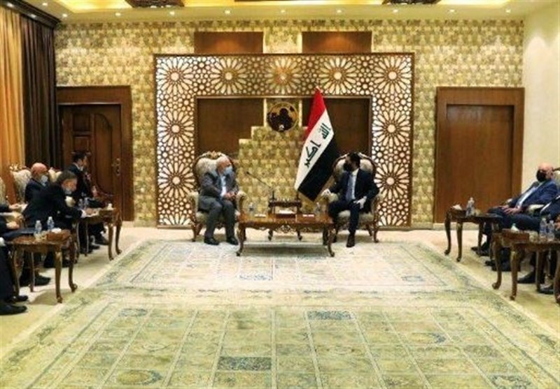 رئيس مجلس النواب العراقي يستقبل وزير الخارجية الايراني