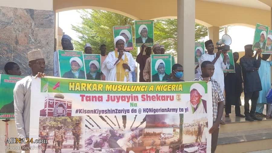 “Lemas de libertad para el Sheij Al-Zakzaky' en la oración del viernes en la ciudad nigeriana de Gombe”