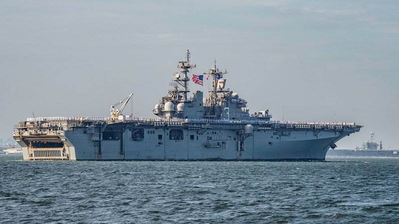 Новый пожар произошел в американском военном корабле