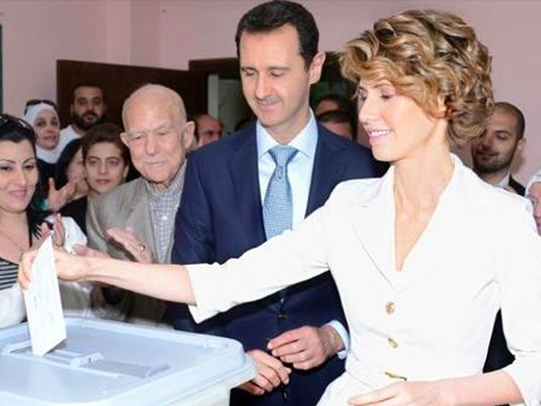 Shugaban Kasar Syria Da mai Dakinsa Sun Kada Kuri’ar Zaben ‘Yan Majalisar Dokokin Kasar