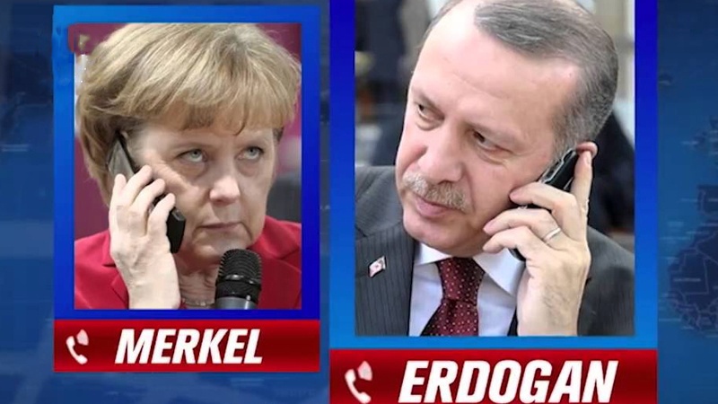 Erdoğan, Almanya Başbakanı Merkel ile görüştü