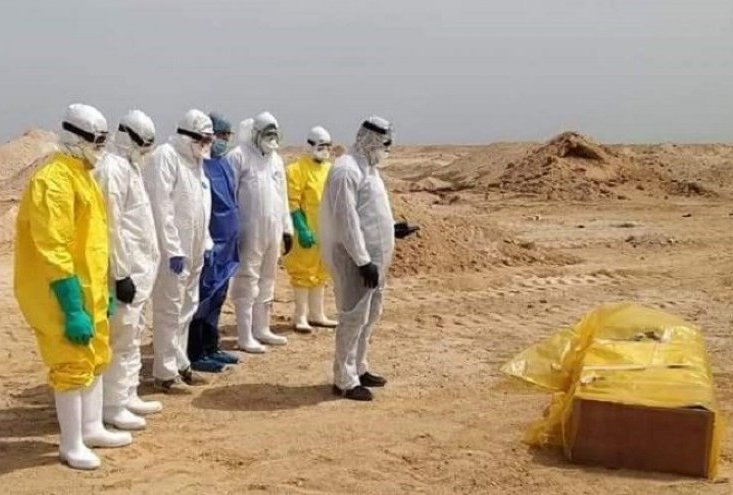 دفن جثامين 77 متوفيا بكورونا في النجف خلال الـ24 ساعة الماضية