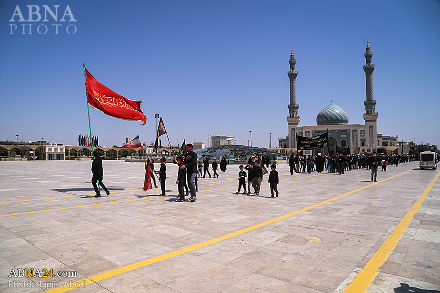تقرير مصور / موكب عزاء بمناسبة استشهاد الامام الباقر (ع) في قم المقدسة