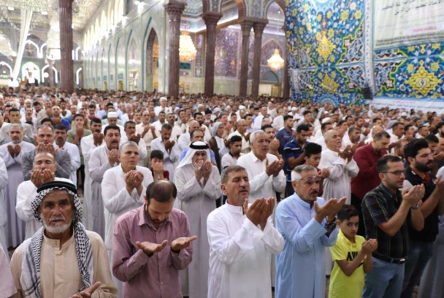 العتبة الحسينية تقرر عدم اقامة صلاة العيد بسبب جائحة كورونا