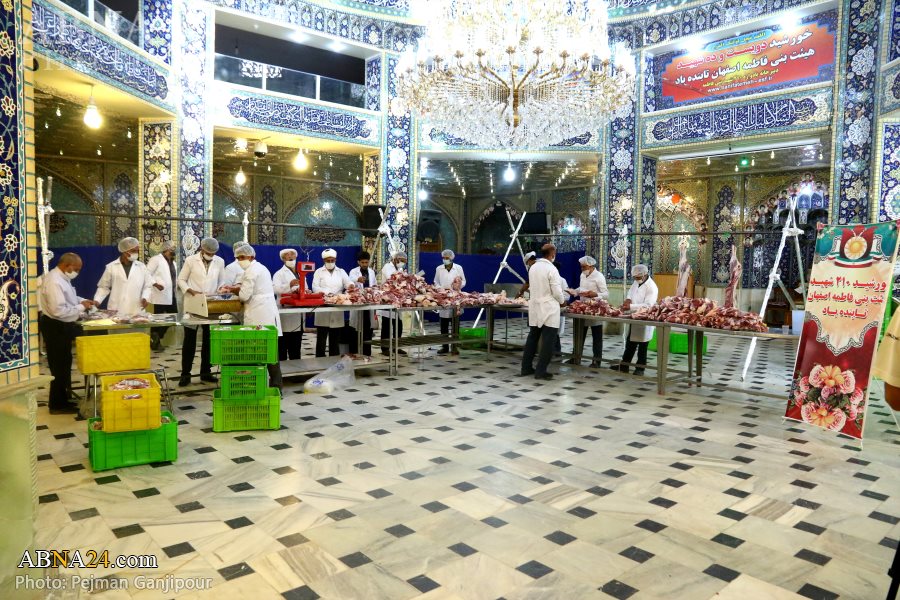  ဘာနီ ဖြာေတြမာ (سلام الله علیها) အဖြဲ႔  ဘက္မွ ကုရ္ဘာနီ ျပဳလုပ္ ၊အစၥဖဟန္ ။ ။ photos 