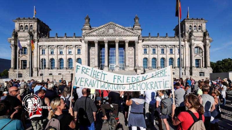 Proteste gegen Corona-Auflagen in Berlin