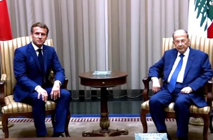 الرئيس الفرنسي يصل إلى بيروت في زيارة عقب انفجار