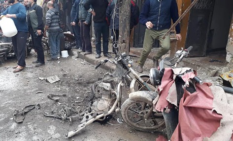 قتيل و5 جرحى بانفجار دراجة نارية شرقي حلب السورية + (صور)