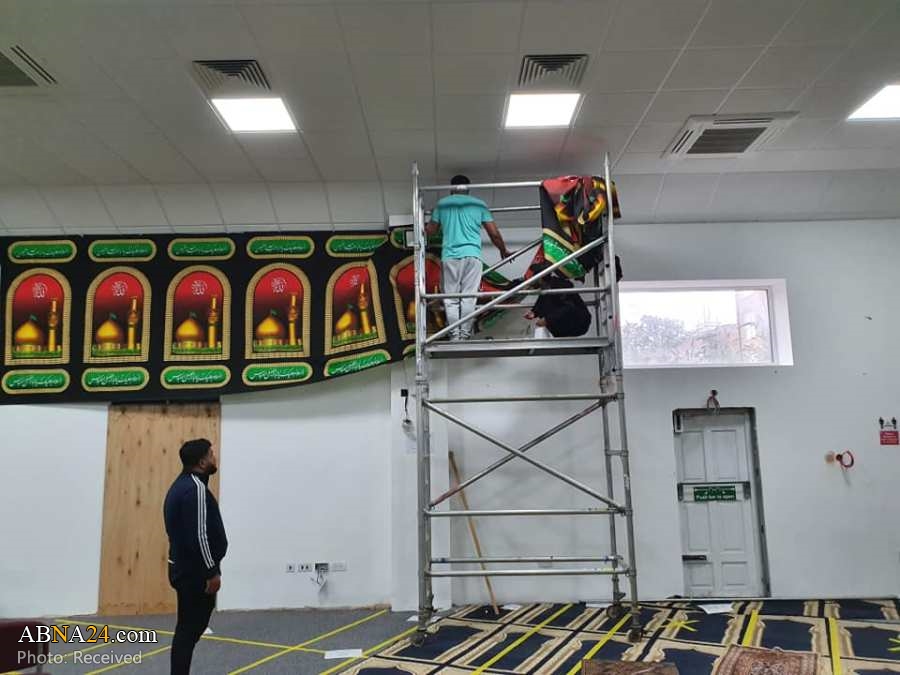  အဂၤလန္ ႏိုင္ငံ Luton ၿမိဳ႕ ရွိ ေအမာမ္အလီ (အ.စ) စင္တာ တြင္  ၂၀၂၀ မေဟာ္ရမ္ အဇါဒါရီ အတြက္ ျပင္ဆင္  ။ ။ photos 