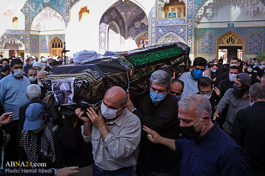 تقرير مصور / تشييع جثمان آية الله الشيخ التسخيري (ره) في حرم السيدة المعصومة (ع)