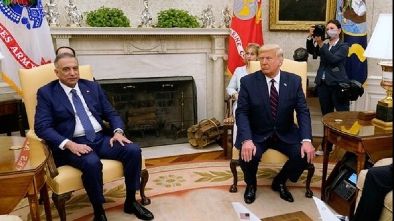 Реакция иракских групп сопротивления на встречу Аль-Казими с Трампом ; американцы подвергнутся нашим атакам, если не покинут Ирак