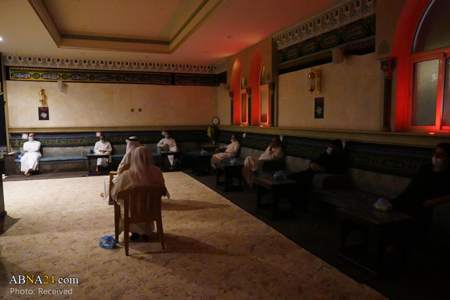 تقرير مصور / مجلس عزاء الامام الحسين (ع) مع مراعاة الصحة في السعودية