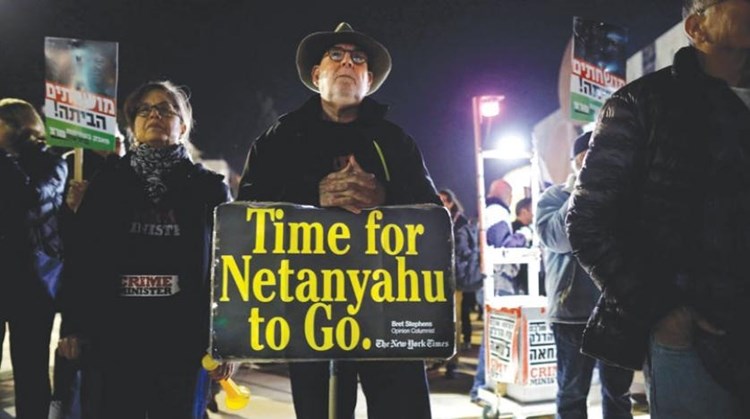  Manifestations contre Netanyahu pour le 11ème samedi