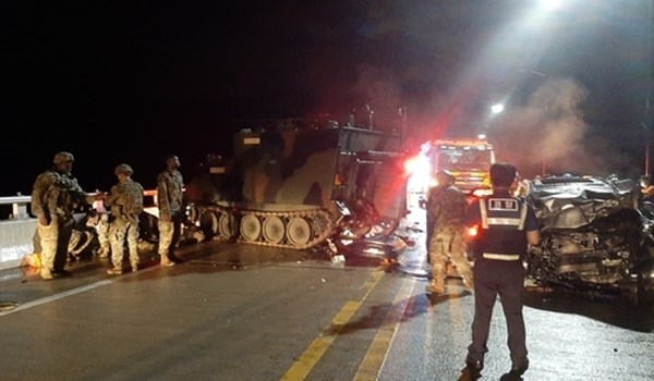 4 قتلى باصطدام دبابة للجيش الأمريكي بسيارة مدنية في كوريا الجنوبية