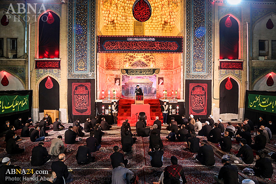 Photos: Mourning ceremony held at "Thar Allah heyat" in Qom on night of Ashura
