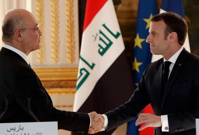 برهم صالح: نتطلع لبناء شراكة استراتيجية مع فرنسا