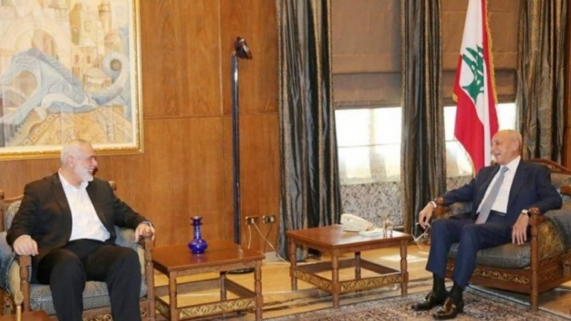 Haniyah Bertemu Petinggi Lebanon di Beirut