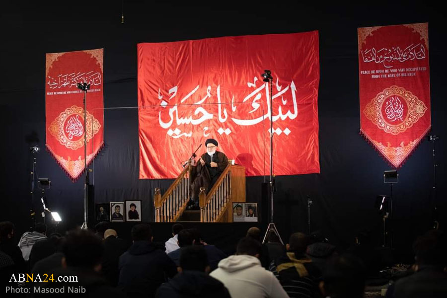 Photos: Mourning ceremony held at "Ali Akbar Heyat" in London on night of Ashura