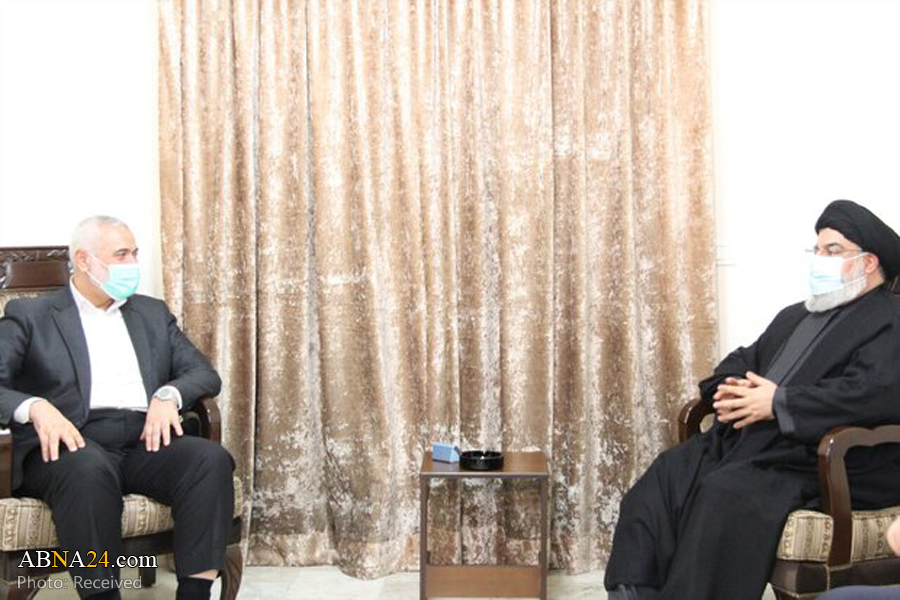 Ismail Haniyeh, Sayyed Nasrallah stress Hamas-Hezbollah cooperation