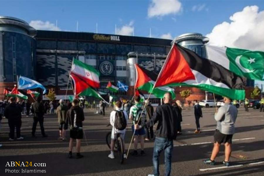Pro-Palestine protesters march against Israel in Scotland