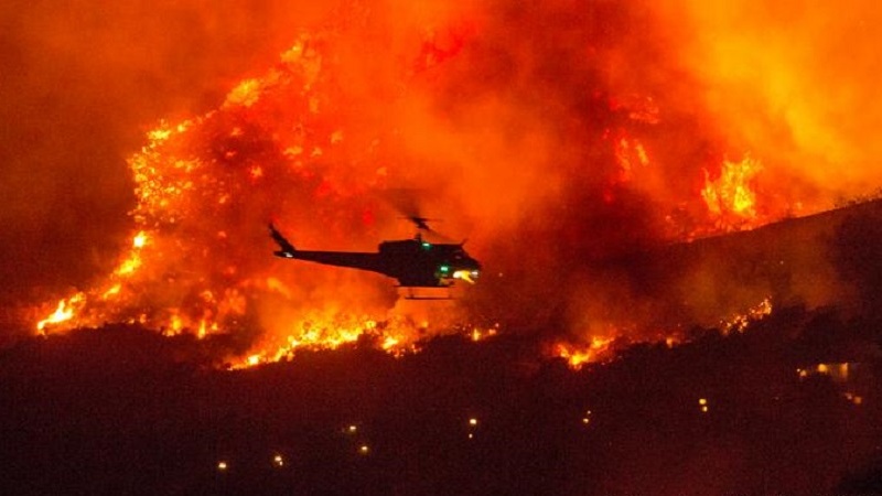 ⽶カリフォルニア州で⼭⽕事が多発、「危機的猛暑」に備え